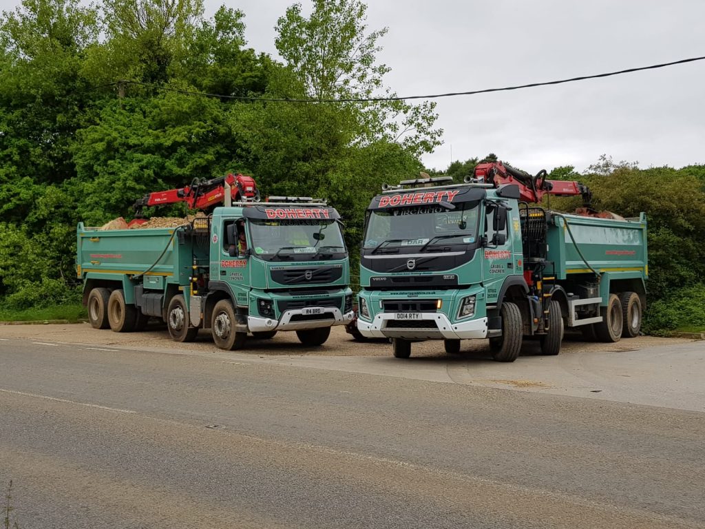 Doherty Grab Hire service loaded in Hertfordshire